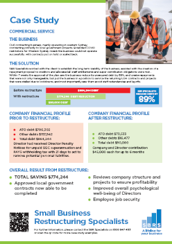 Small Business Restructuring Information